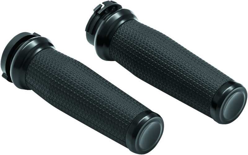 Kuryakyn Thresher Grips Dual Cable Black Grips Kuryakyn