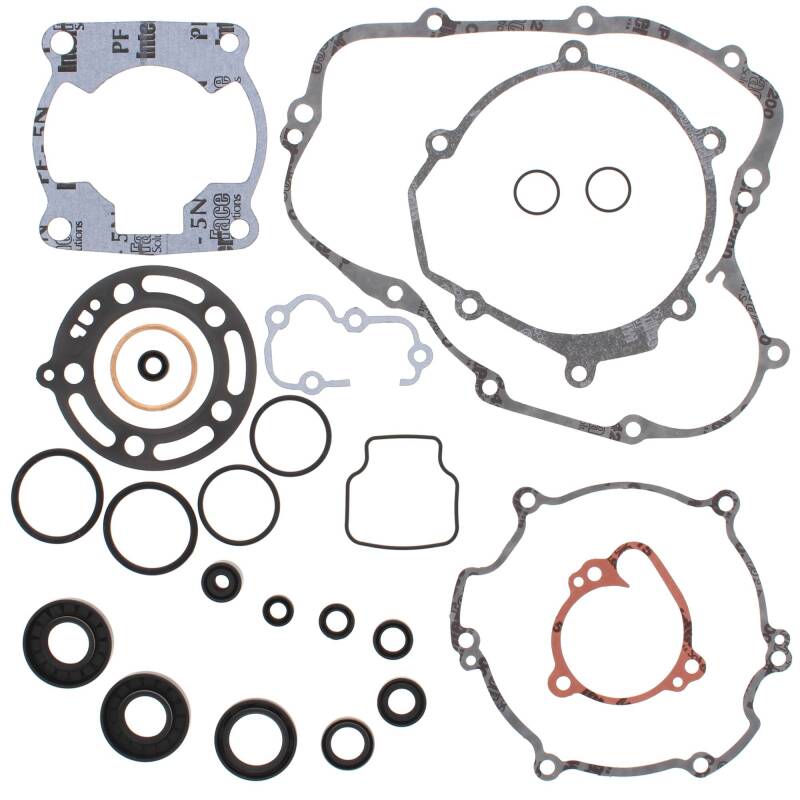 Vertex Gaskets 98-05 Kawasaki KX100 Complete Gasket Kit w/ Oil Seals Engine Hardware Vertex Pistons