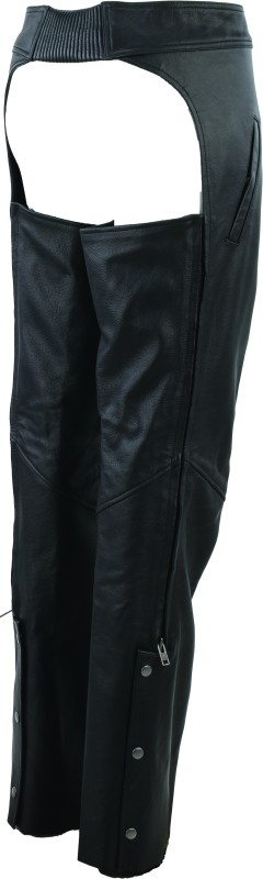 Kuryakyn Leather By River Road Plains Leather Chaps Black Womens - Small Pants Kuryakyn