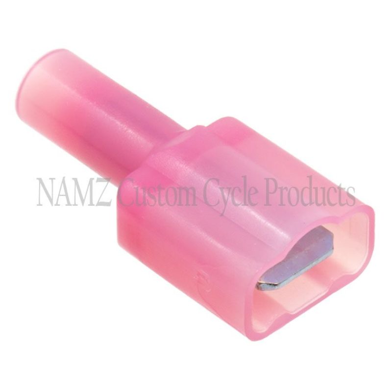 NAMZ Fully Insulated .25in. Male Quick Disconnect Terminals 22-18g (25 Pack) Wiring Connectors NAMZ