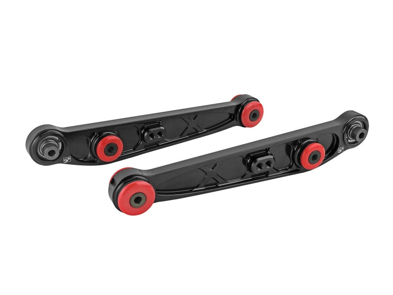 Skunk2 Honda/Acura EG/DC Alpha Series Rear Lower Control Arm Set - Black Control Arms Skunk2 Racing