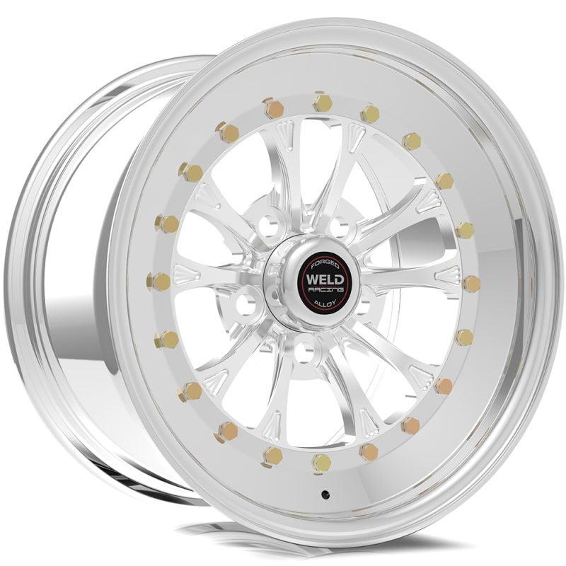 Weld Vitesse 15x5 / 5x4.75 BP / 2.5in. BS Polished Wheel - Non-Beadlock Wheels - Forged Weld