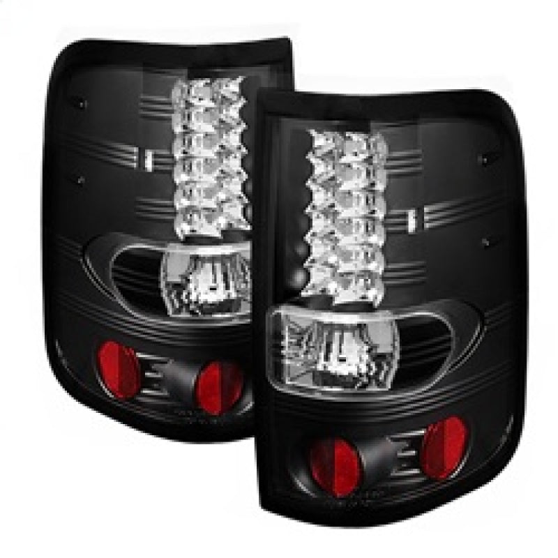 Spyder Ford F150 Styleside 04-08 (Not Fit Heritage & SVT)LED Tail Lights Black ALT-YD-FF15004-LED-BK Tail Lights SPYDER