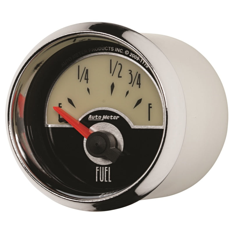 AutoMeter Gauge Fuel Level 2-1/16in. 73 Ohm(e) to 10 Ohm(f) Elec Cruiser Gauges AutoMeter