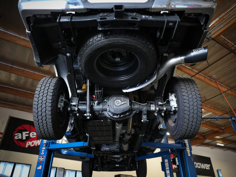 aFe Apollo GT Series 3-1/2in 409 SS Axle-Back Exhaust 17-20 Ford F-250/F-350 Polished Tip No Muffler Axle Back aFe