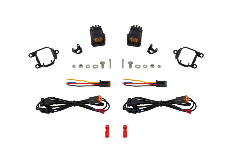 Diode Dynamics 21-24 Nissan Armada SSC1 LED Fog Light Kit (3000K) 3569 Yellow SAE Fog - Yellow Fog Lights Diode Dynamics