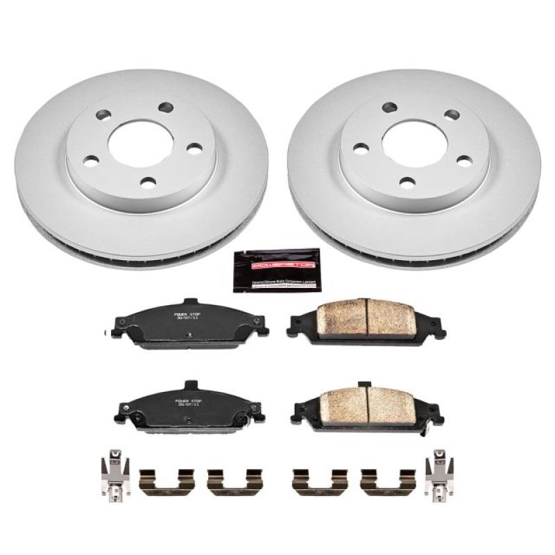 Power Stop 04-05 Chevrolet Classic Front Z17 Evolution Geomet Coated Brake Kit Brake Kits - Performance Blank PowerStop