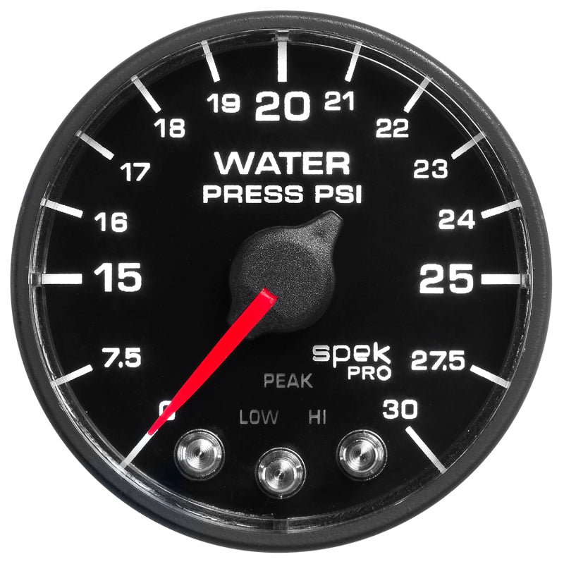 Autometer Spek-Pro - Nascar 2-1/16in Water Press 0- 30 psi Bfb Gauges AutoMeter