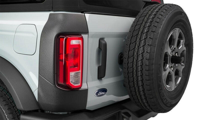 Bushwacker 21-22 Ford Bronco (2/4 Door) Trail Armor Rear Corner (2pc Rear) - Tex. Black Body Armor & Rock Rails Bushwacker