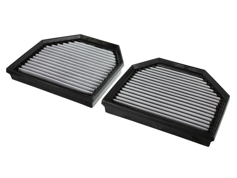 aFe MagnumFLOW OEM Replacement Air Filter PRO Dry S 2015 BMW M3/M4 (F80/F82) 3.0L S55 (tt) Qty. 2 Air Filters - Drop In aFe
