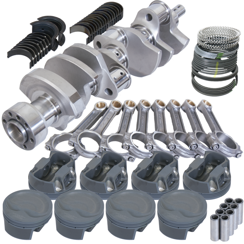 Eagle Chevy LT1 350 1Pc 3.750in Crank 6.000in I-Beam Rods -16cc 4.030in Pistons Rotating Assembly Rotating Assemblies Eagle