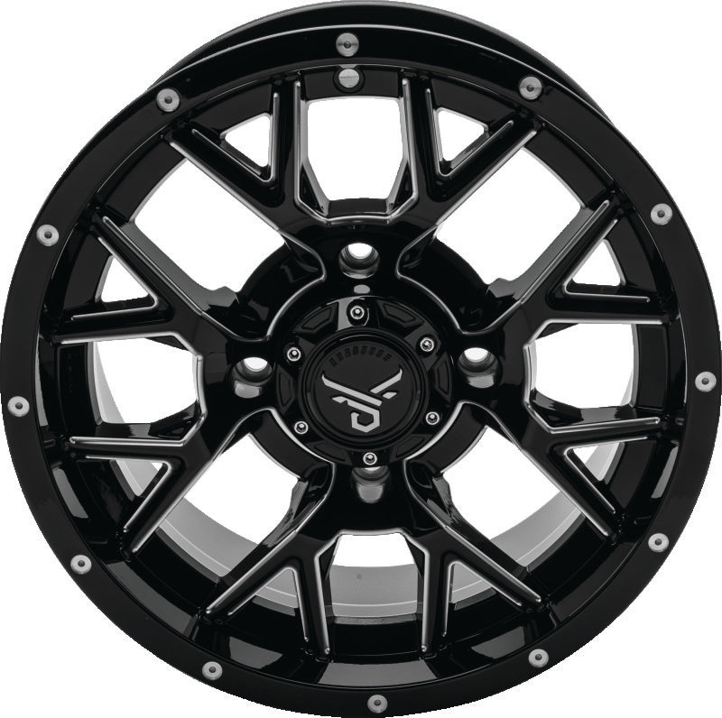 QuadBoss Barbwire 14X7 - 4+3 - 4/156 - Milled Wheels - Cast QuadBoss