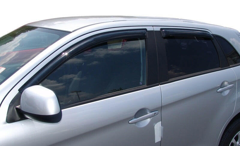 AVS 11-13 Mitsubishi Outlander Sport Ventvisor Outside Mount Window Deflectors 4pc - Smoke Wind Deflectors AVS