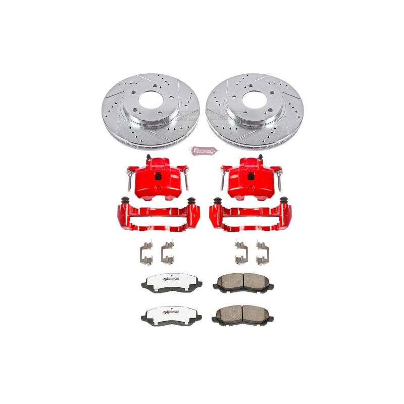 Power Stop 01-02 Chrysler Sebring Front Z26 Street Warrior Brake Kit w/Calipers Brake Kits - Performance D&S PowerStop