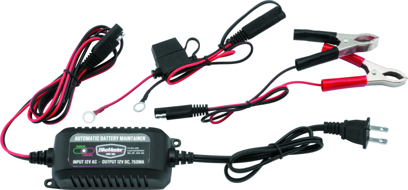 BikeMaster Battery Maintainer 750ma Battery Chargers BikeMaster