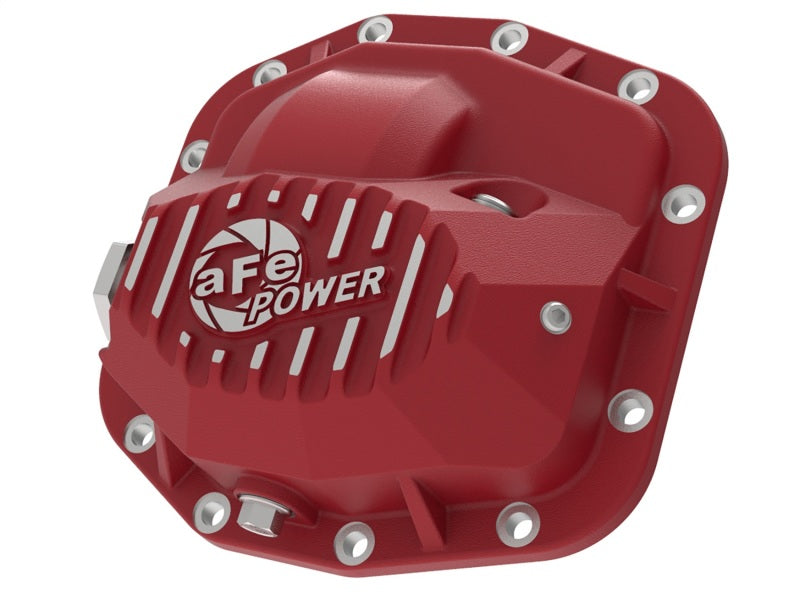 aFe Pro Series Front Differential Cover Red 2018+ Jeep Wrangler (JL) V6 3.6L (Dana M186) Diff Covers aFe