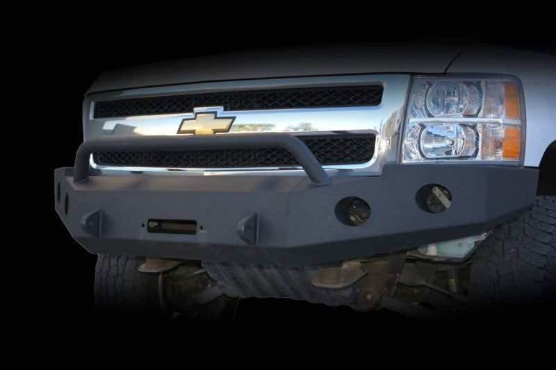 DV8 Offroad 07-13 Chevrolet Silverado 1500 Front Bumper - Black Powdercoat Bumpers - Steel DV8 Offroad