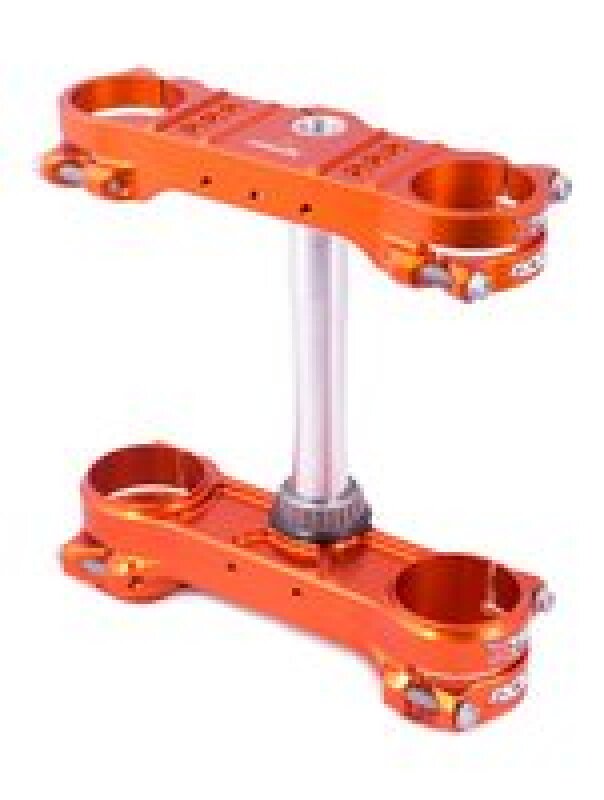 XTrig 13-22 KTM 125-500 / GasGas/ Husqvarna ROCS Tech Triple Clamp 22 mm. Offset M12 - Orange Clamps XTrig