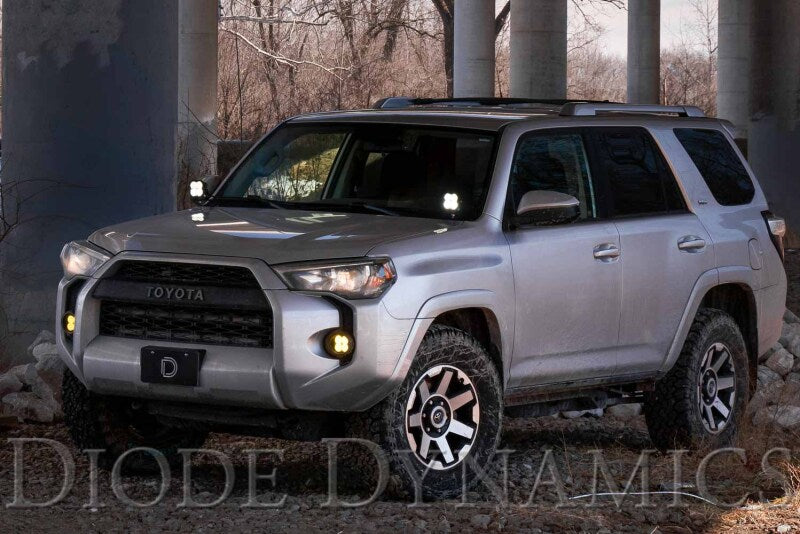 Diode Dynamics 10-21 Toyota 4Runner Stage Series 2in LED Ditch Light Kit - Yellow Pro Combo Light Accessories and Wiring Diode Dynamics