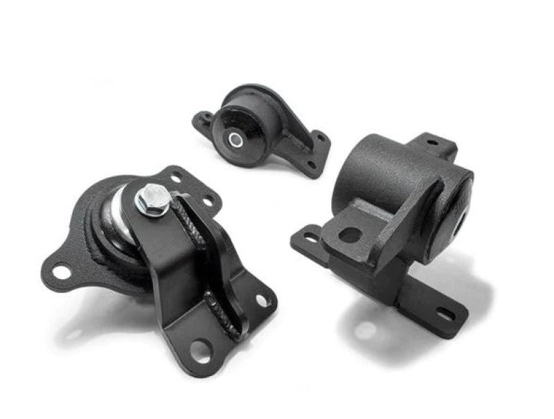 Innovative 05-08 Honda FIT/JAZZ L-Series Black Steel Mounts 95A Bushings (Auto Trans) Engine Mounts Innovative Mounts