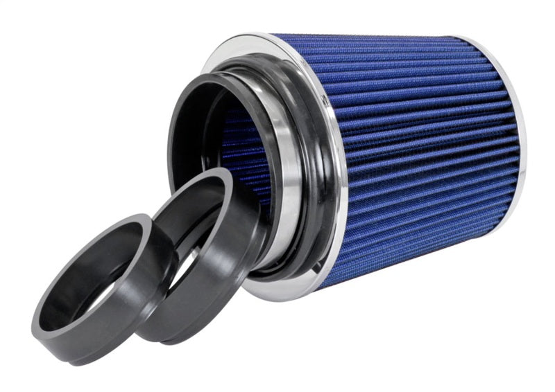Spectre Adjustable Conical Air Filter 5-1/2in. Tall (Fits 3in. / 3-1/2in. / 4in. Tubes) - Blue Air Filters - Universal Fit Spectre