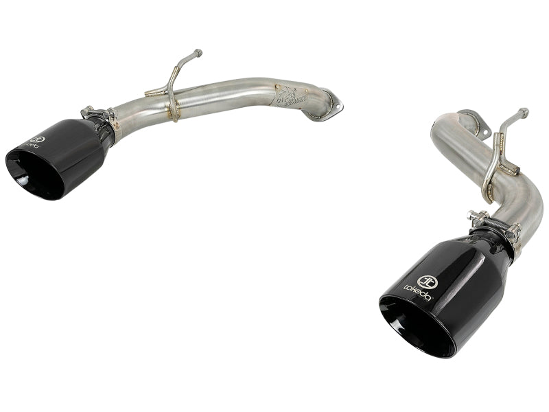 aFe POWER Takeda 2.5in 304 SS Axle-Back Exhaust w/ Black Tips 17-19 Infiniti Q60 V6-3.0L (tt) Axle Back aFe