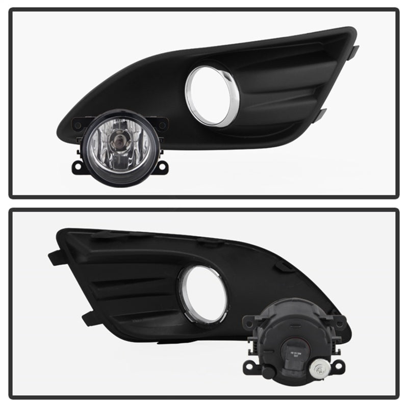 Spyder Ford C-Max 2013-2015 OEM Fog Light W/Universal Switch- Clear FL-FCMAX2013-C Fog Lights SPYDER