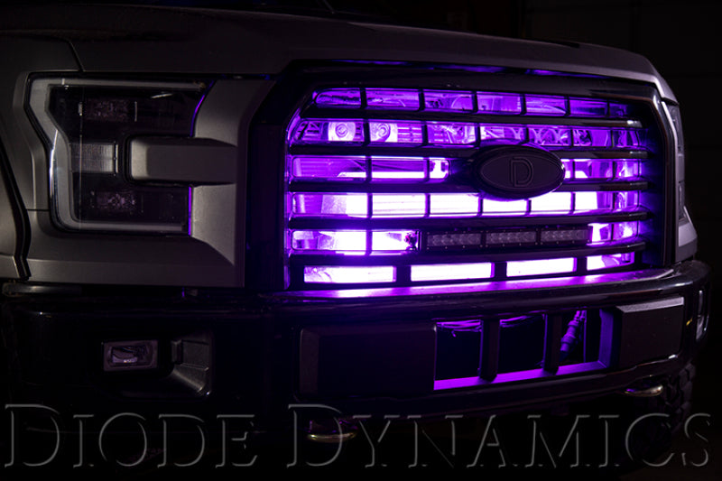 Diode Dynamics RGBW Grille Strip Kit 2pc Multicolor Light Strip LED Diode Dynamics