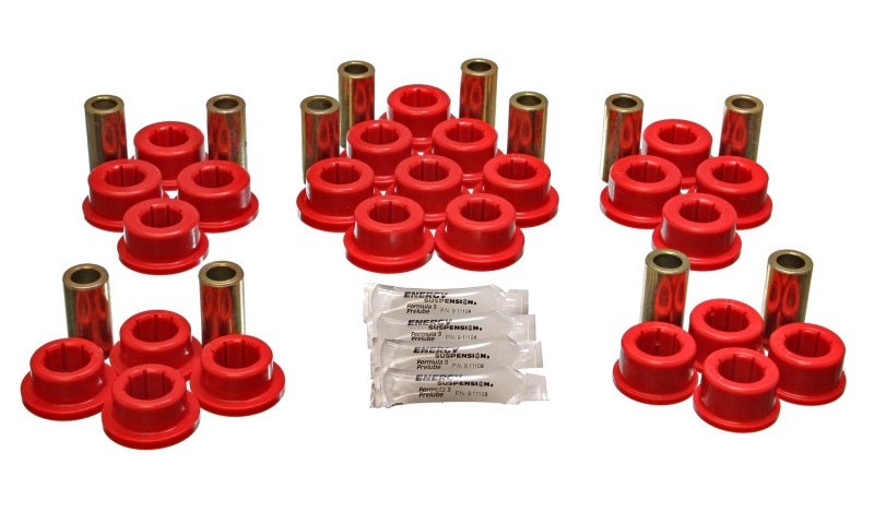 Energy Suspension 87-92 Toyota Supra Red Rear Control Arm Bushing Set Bushing Kits Energy Suspension