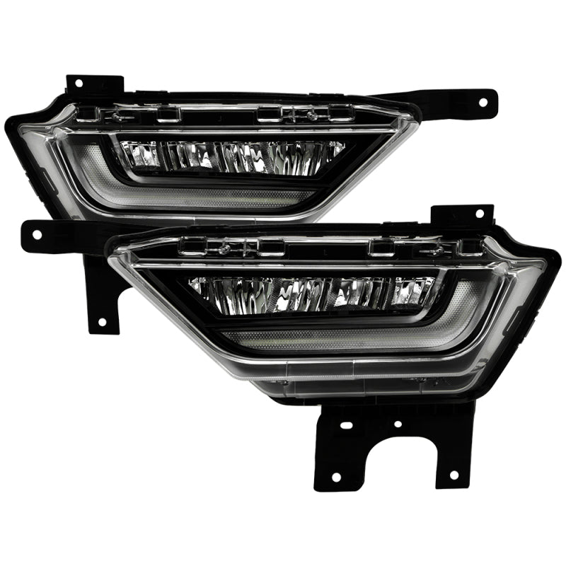 Spyder 21-23 Ford F150 w/ Turn Signal OEM Style Full LED Fog Lights w/ Switch FL-FF1502021-LED-T-C Fog Lights SPYDER