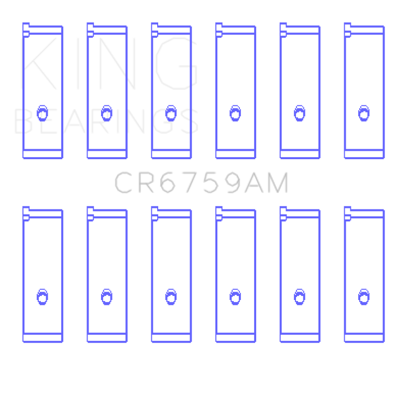 King Engine Bearings Honda C32A / C35A Connecting Rod Bearing Set Bearings King Engine Bearings