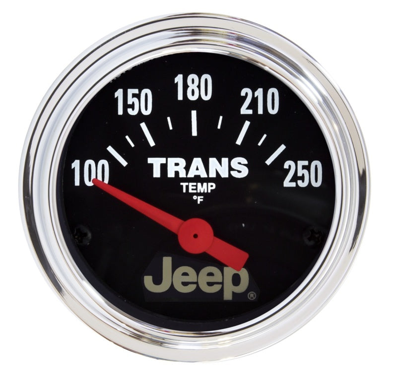 Autometer Jeep 52.4mm Shortl Sweep Electronic 100-250 Def F Transmission Temperature Gauge Gauges AutoMeter
