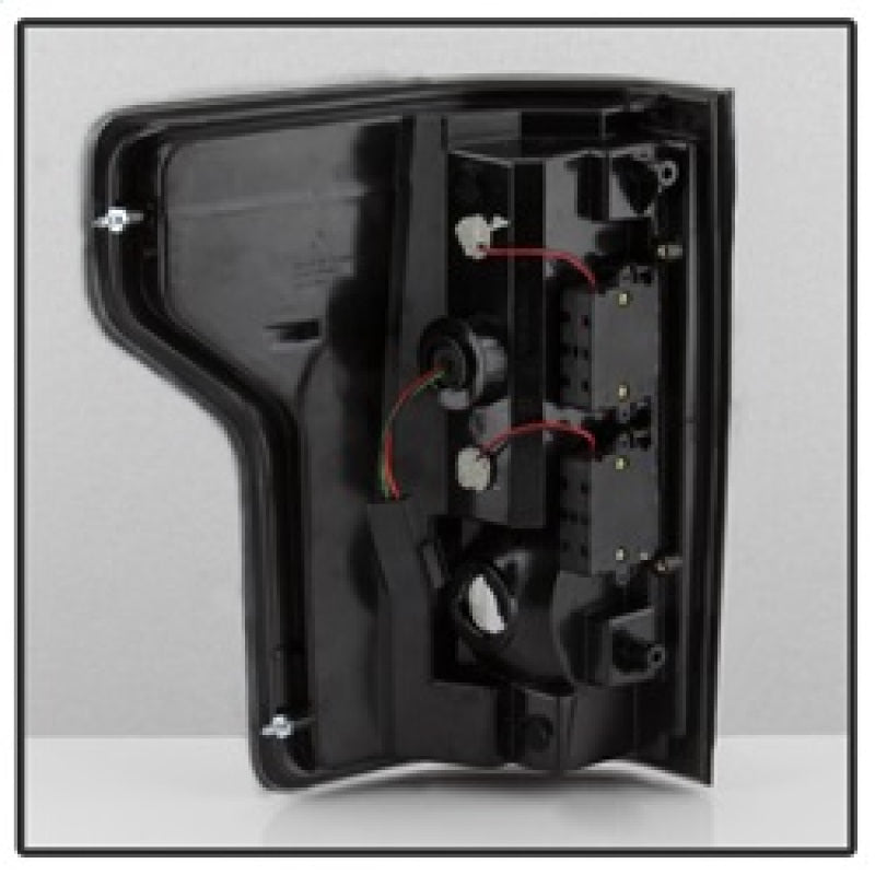 Spyder Ford F150 2015-2017 Light Bar LED Tail Lights - Black Smoke ALT-YD-FF15015-LBLED-BSM Tail Lights SPYDER