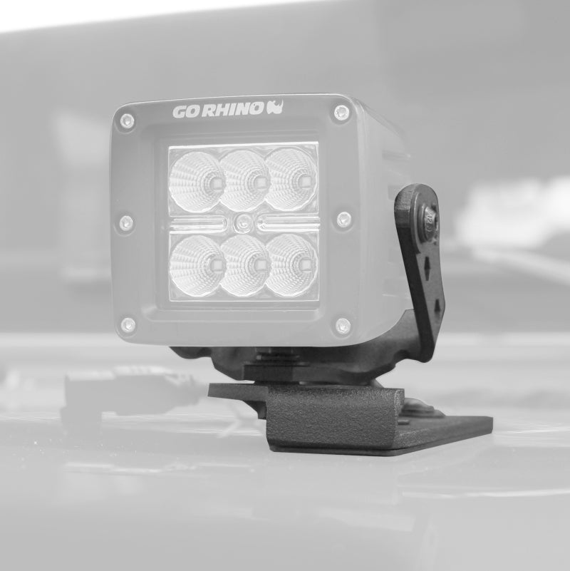 Go Rhino 18-20 Jeep Wrangler JL/JLU/Gladiator JT Light Mount - 3in Cube Light Mounts Go Rhino