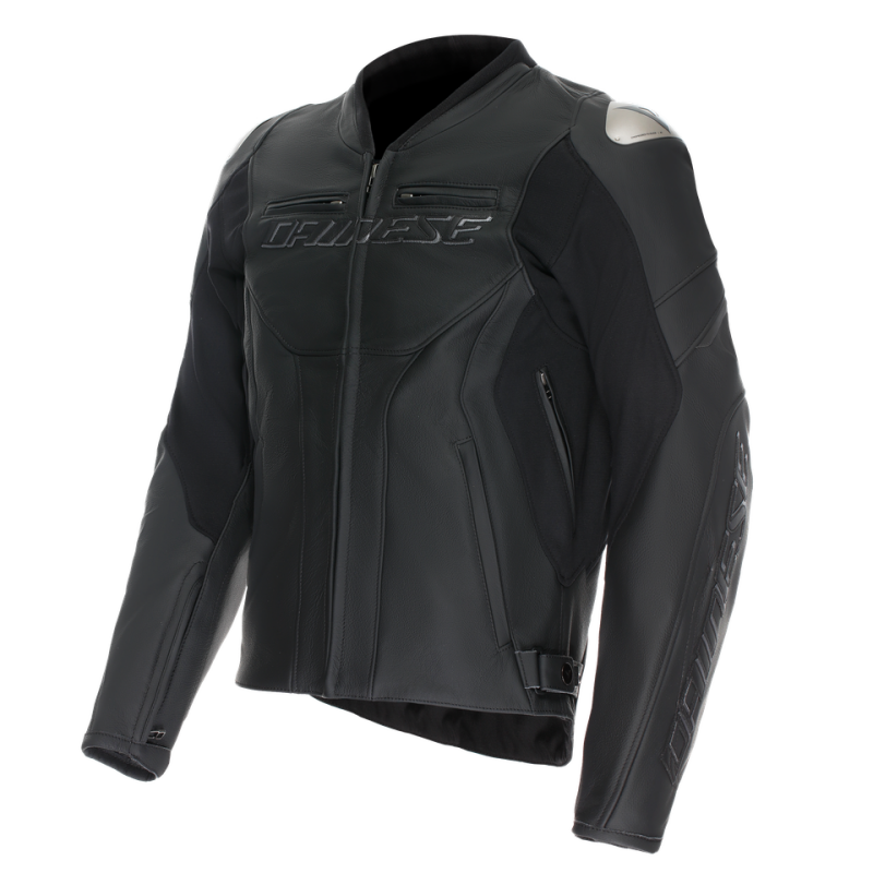 Dainese Racing 5 Perforated Leather Jacket Black/Black/Black Size - 60 Jackets - Leather Dainese