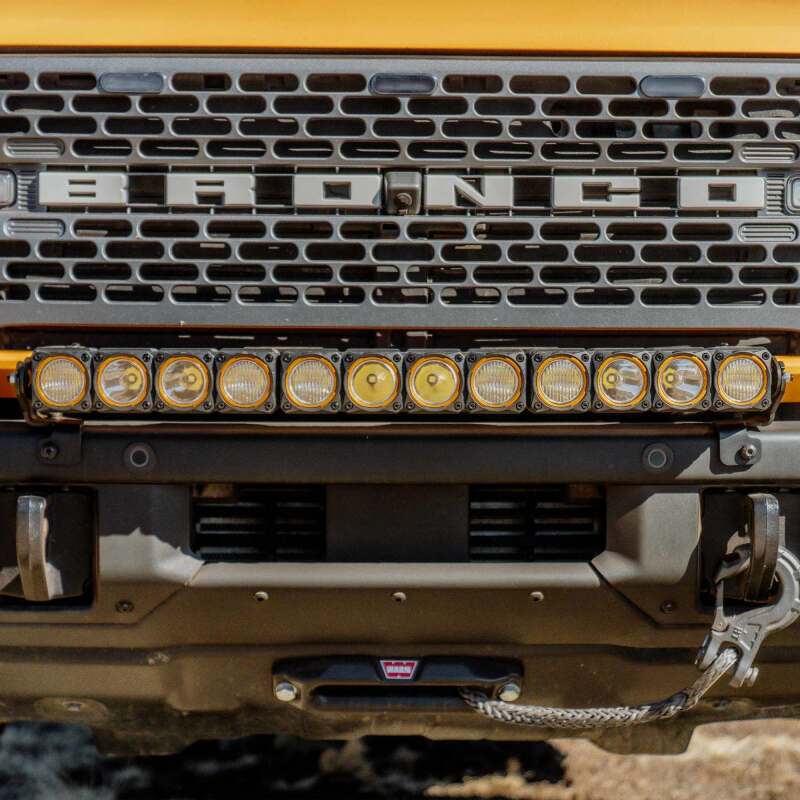 KC HiLiTES 21-24 Ford Bronco Front Bumper Light Bar Mount (For 30in FLEX ERA LED Light Bar) Light Mounts KC HiLiTES