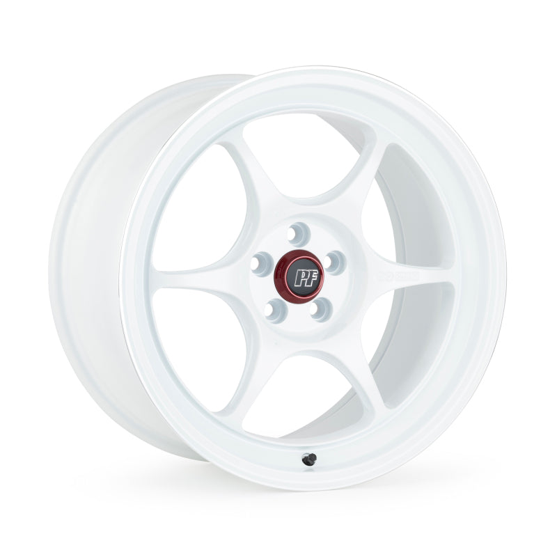 Enkei PF06 16x8 4x100 30mm Offset 67mm Bore - White Machined Wheels - Cast Enkei