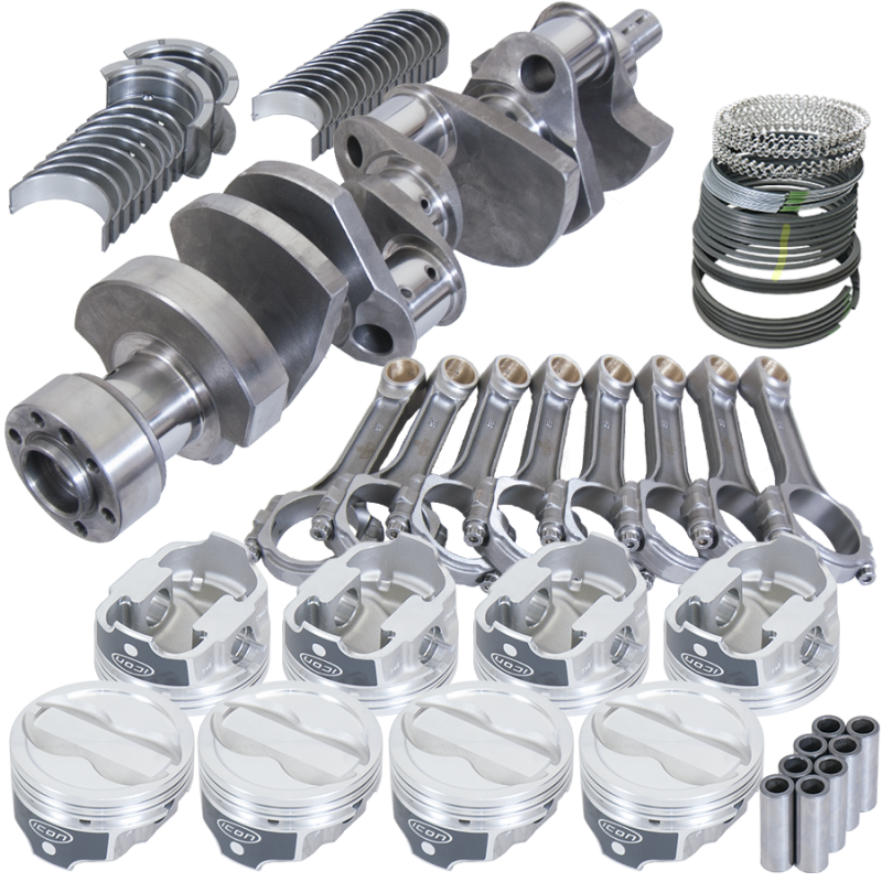 Eagle Chevy LT1350 1Pc 3.750in Crank 6.000in I-Beam Rods -18cc 4.040in Pistons Rotating Assembly Rotating Assemblies Eagle