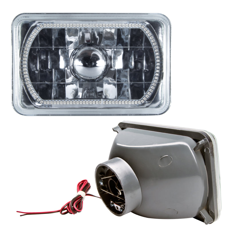 Oracle Pre-Installed Lights 4x6 IN. Sealed Beam - Blue Halo Headlights ORACLE Lighting
