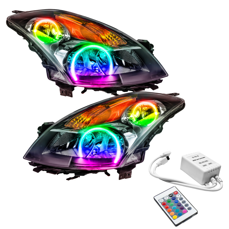 Oracle 07-09 Nissan Altima Sedan SMD HL - Black - ColorSHIFT w/ Simple Controller Headlights ORACLE Lighting