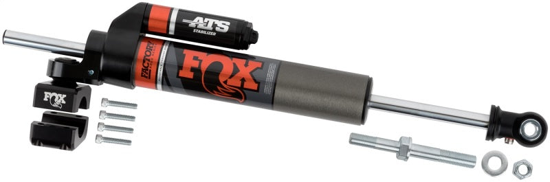 Fox 2007+ Jeep JK 2.0 Factory Series ATS Steering Stabilizer 22.15in Ext L - Orange Heritage Logo Steering Stabilizer FOX
