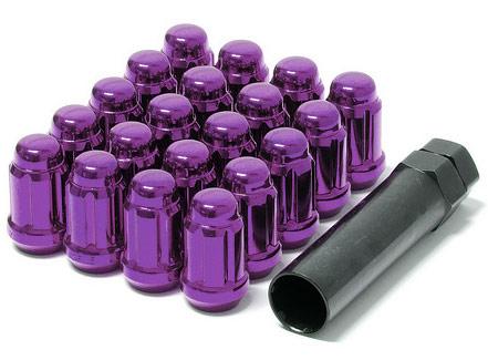 Wheel Mate Muteki Closed End Lug Nuts - Purple 12x1.25 Lug Nuts Wheel Mate