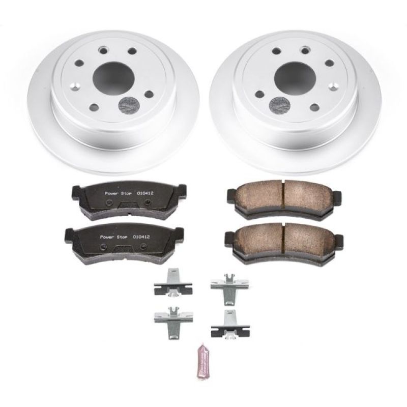Power Stop 07-08 Suzuki Forenza Rear Z17 Evolution Geomet Coated Brake Kit Brake Kits - Performance Blank PowerStop