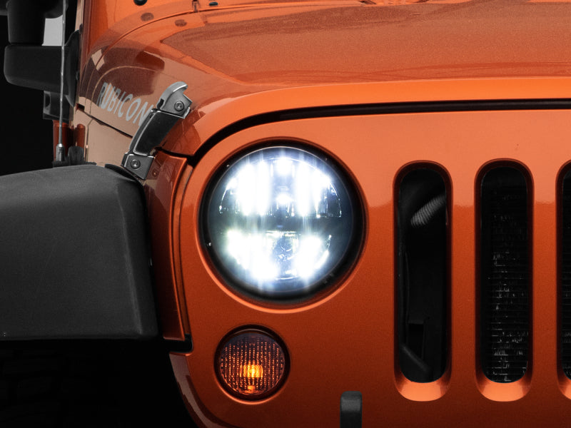 Raxiom 97-18 Jeep Wrangler TJ/JK Axial Series LED Headlights- Black Housing (Clear Lens) Headlights Raxiom