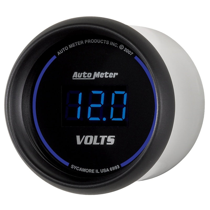Autometer Cobalt Digital 52.4mm Black Voltmeter Gauges AutoMeter