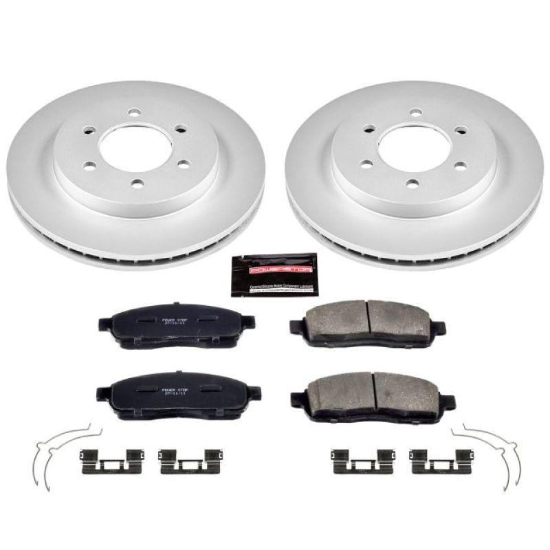 Power Stop 04-08 Ford F-150 Front Z17 Evolution Geomet Coated Brake Kit Brake Kits - Performance Blank PowerStop