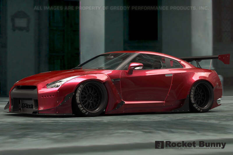 GReddy 09+ Nissan GT-R R35 Full Rocket Bunny Wide-Body Aero Kit w/ Wing Body Kits GReddy