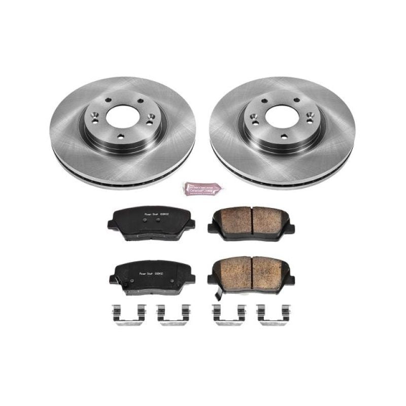 Power Stop 10-12 Hyundai Santa Fe Front Autospecialty Brake Kit Brake Kits - OE PowerStop
