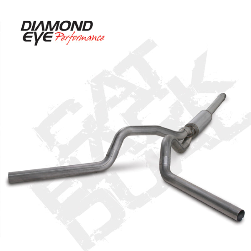 Diamond Eye KIT 4in Catback DUAL SS: 94-97 FORD 7.3L F250/F350 PWRSTROKE Catback Diamond Eye Performance