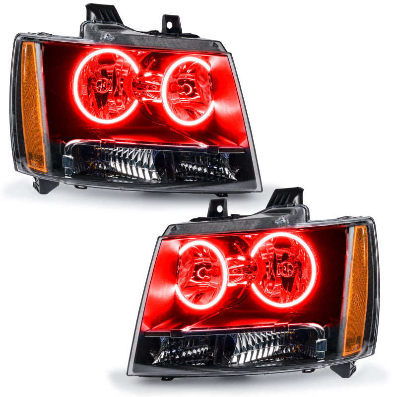 Oracle 07-13 Chevrolet Avalanche Pre-Assembled SMD Headlights - Red Headlights ORACLE Lighting